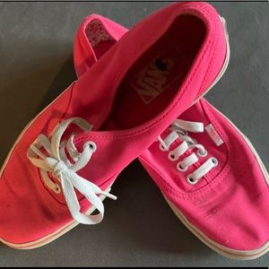 Hot pink vans size 9